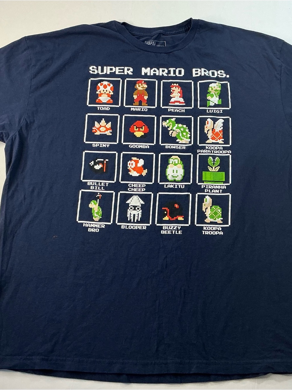 Nintendo Black Super Mario Bros. Logo Tee